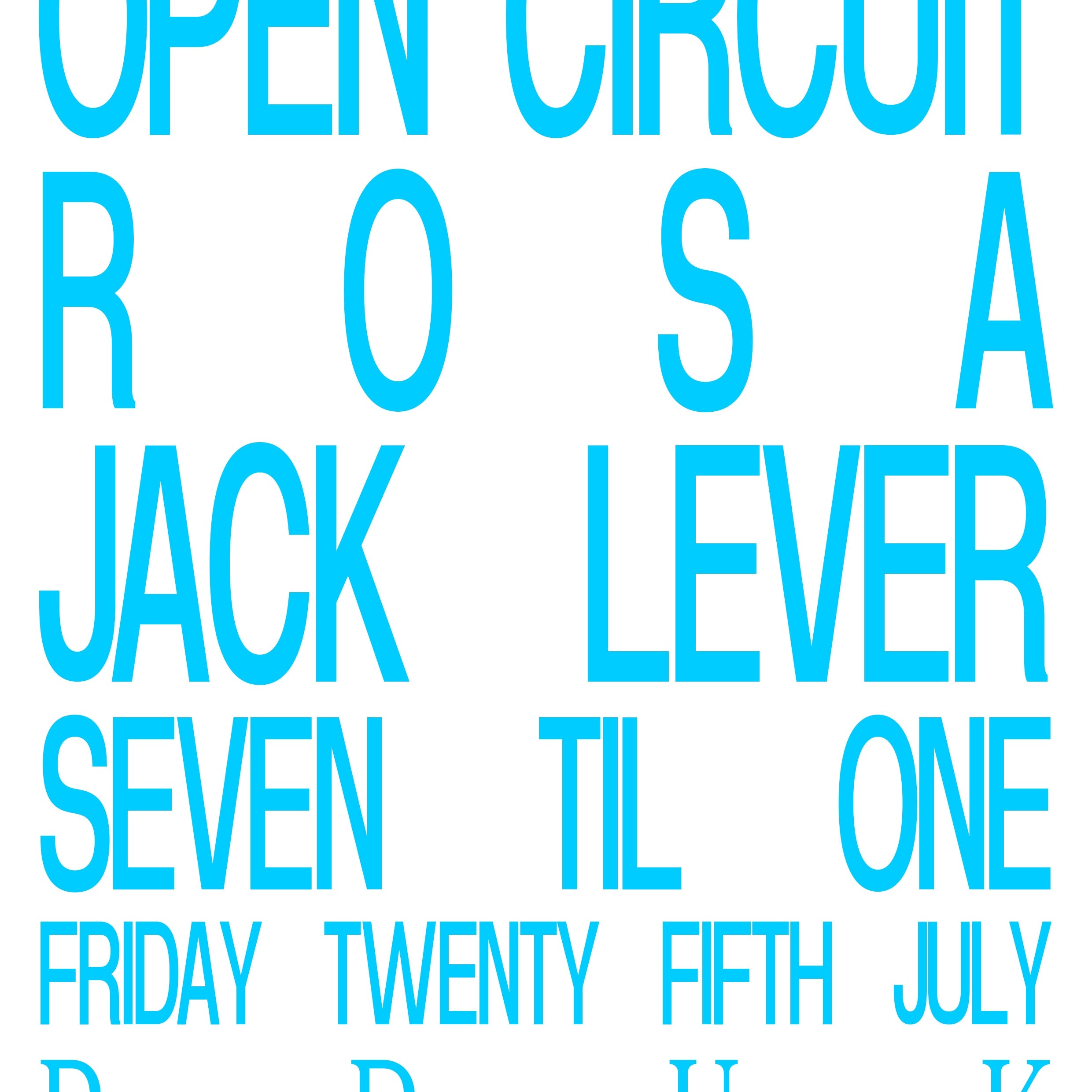 Open Circuit – Rosa & Jack Lever