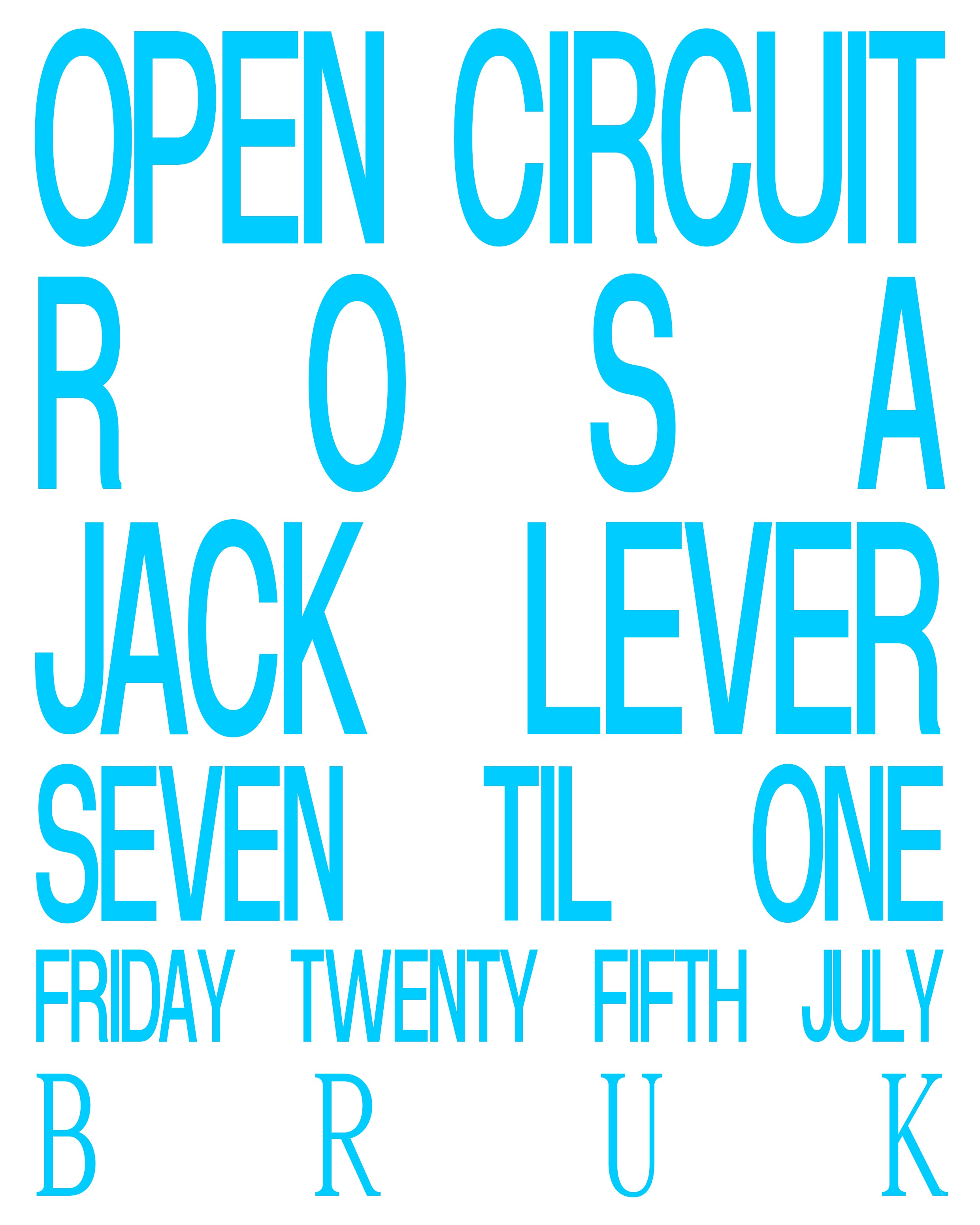 Open Circuit – Rosa & Jack Lever